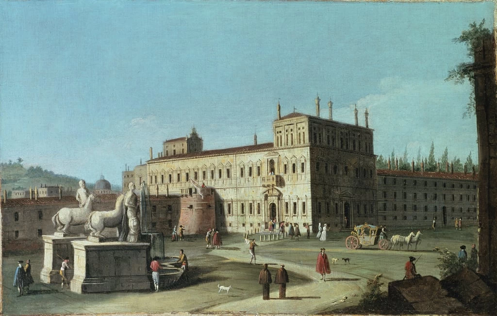 Veduta del Palazzo del Quirinale a Roma - Roy Miles Fine Paintings